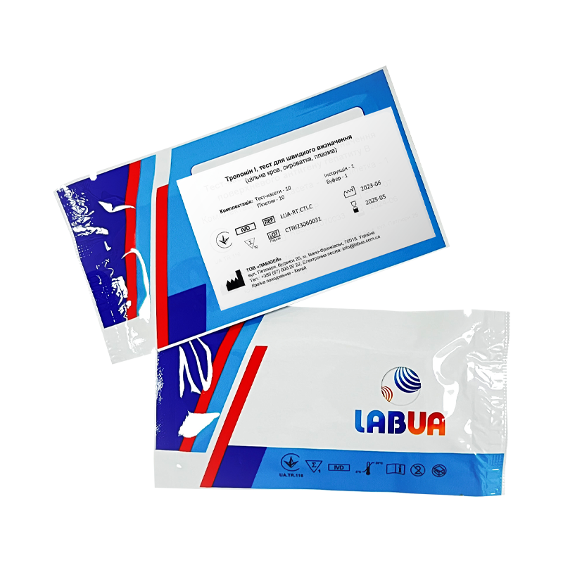 Тест швидкий на Тропонін I №10, LABUA (LUA-RT.CTI.C)